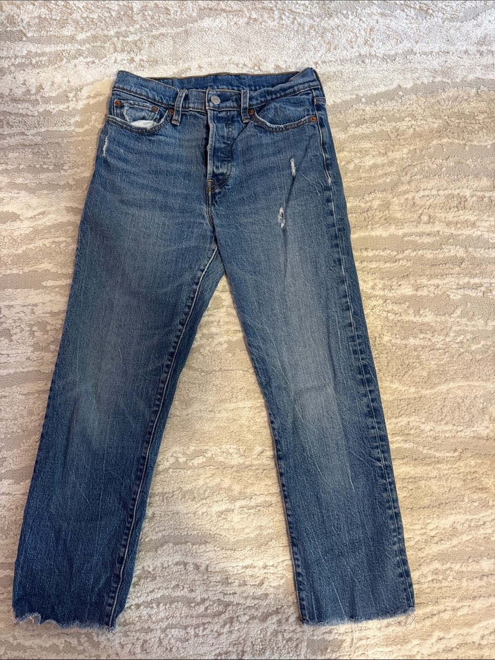 Levi's Women's Blue Straight-Leg Jeans